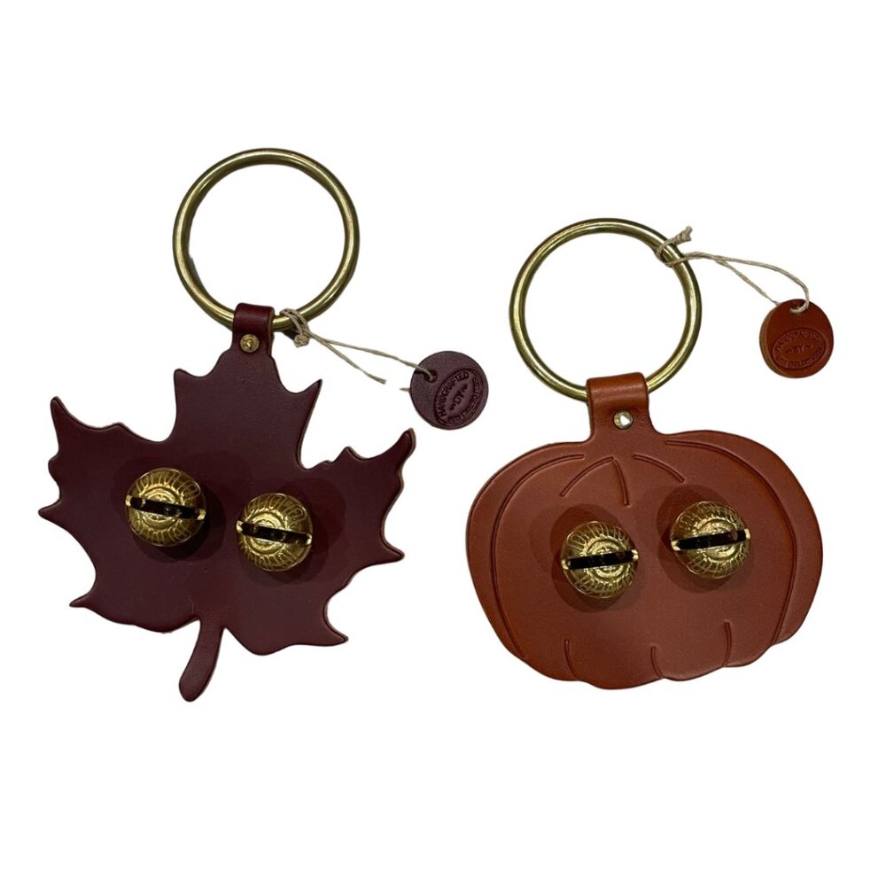New England Bells Designer Door Chime - Pumpkin & Maple Leaf